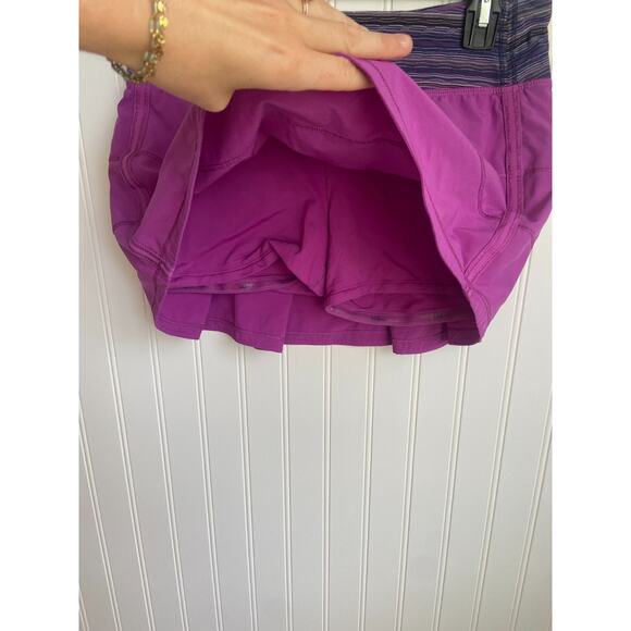 LULULEMON Pace Rival Skort Skirt Womens Size 6 Regular Purple/Fuchsia, Tennis - Picture 4 of 9